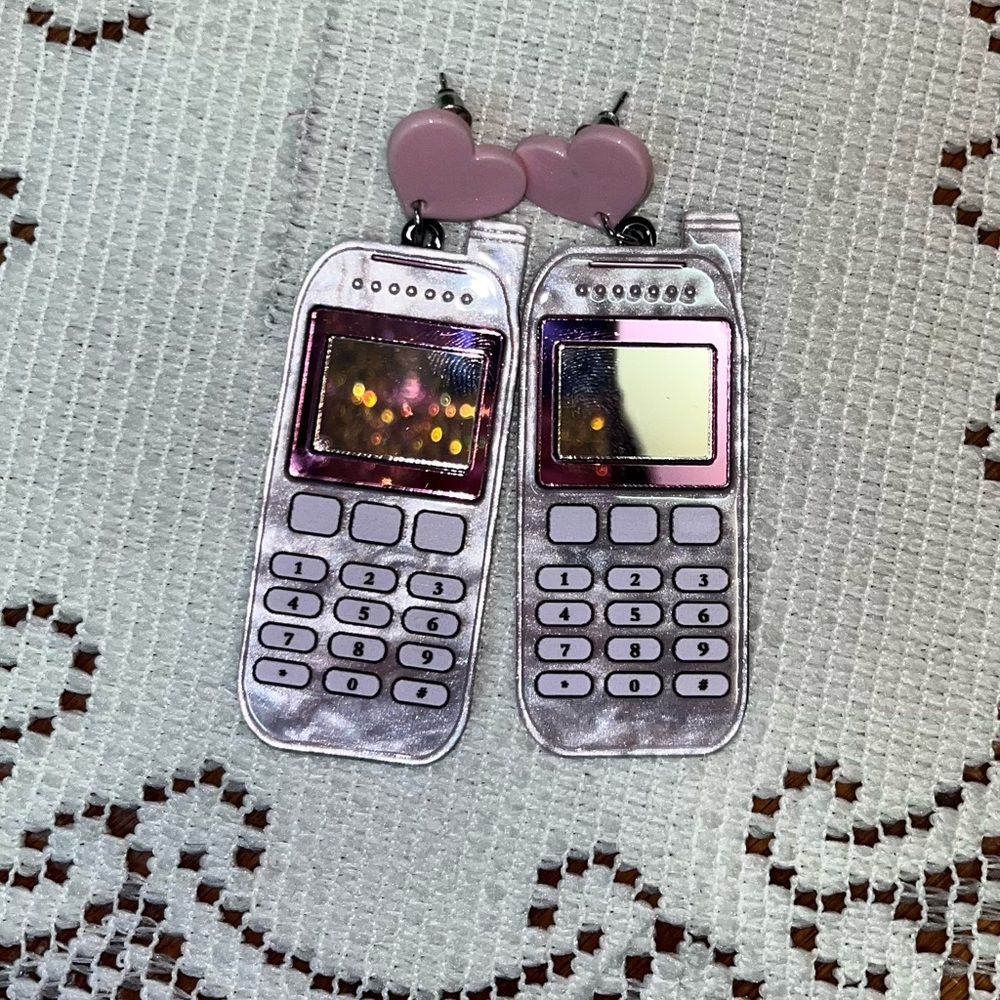 Cell Phone Earrings